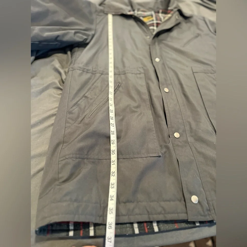 Vintage 80s Men’s London Fog Sz: 44L Maincoat Jacket. Plaid Fleece Lined.